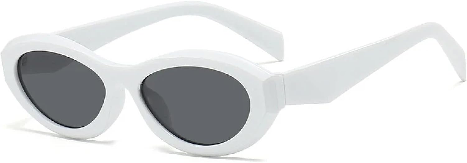 

Женские солнцезащитные очки в маленькой оправе «кошачий глаз», модные, конфетного цвета, с зеркальными линзами, классические, для активного отдыха, с защитой от УФ-излучения UV400 TVTBBVV, White