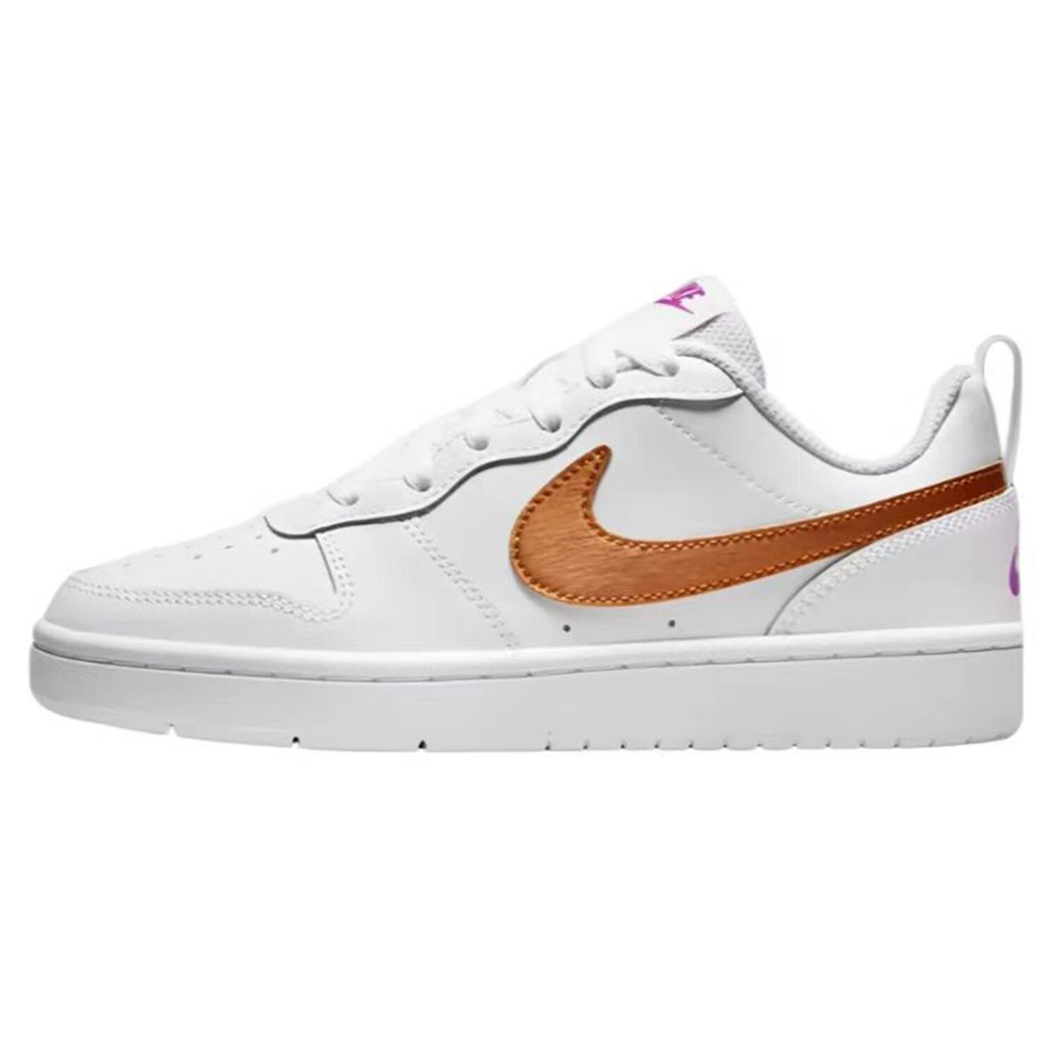 

Кроссовки Nike Court Borough Skateboard Shoes Women's Low-Top Brown White