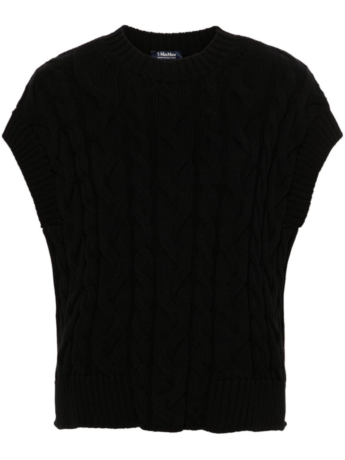 

Max Mara топ фактурной вязки, черный