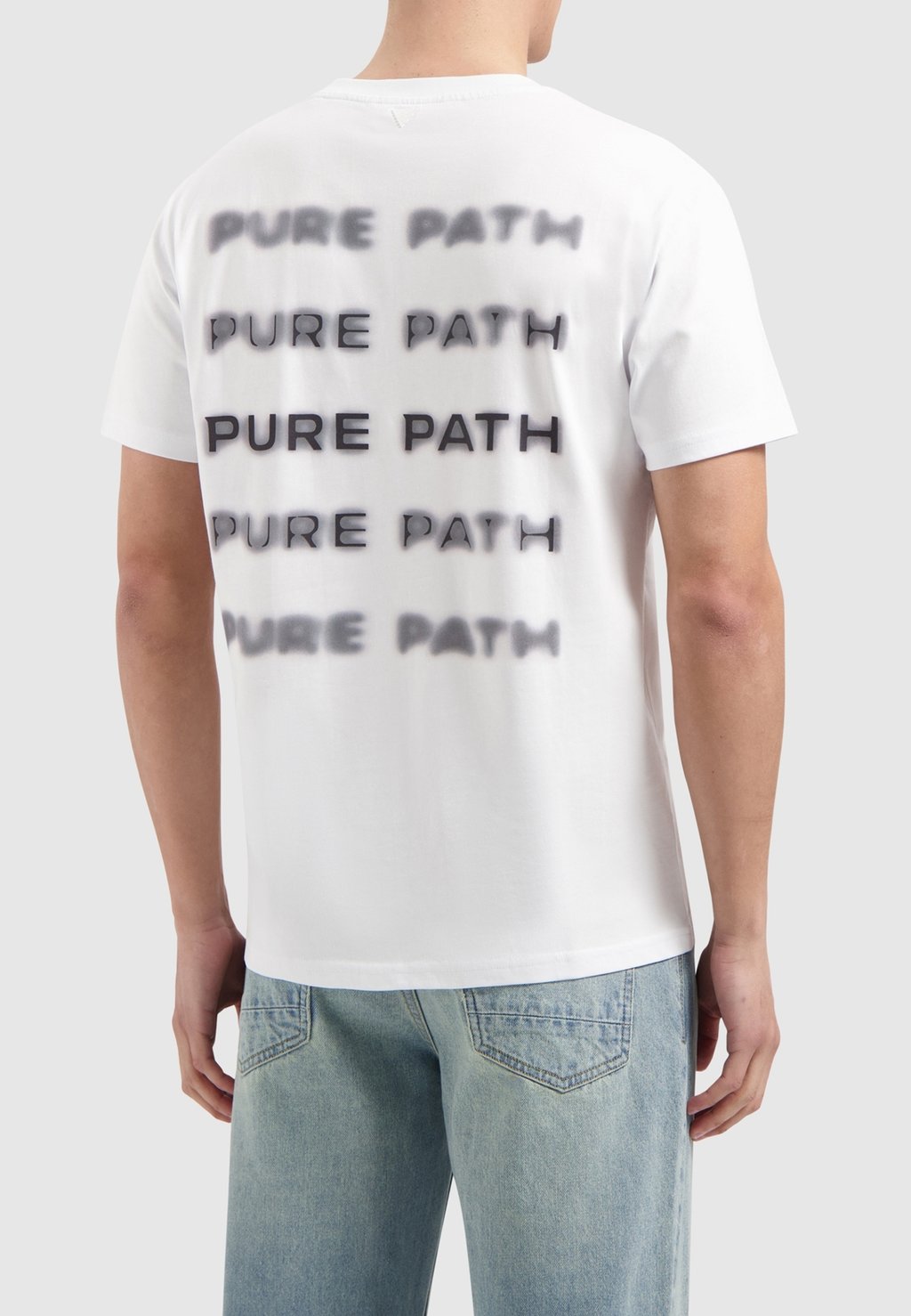 

Футболка с принтом REGULAR FIT CREWNECK Pure Path, белый