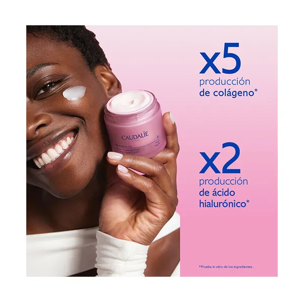 Тизан ночной крем Recarga Crema Resveratrol Caudalie, 50 ml — фото 3