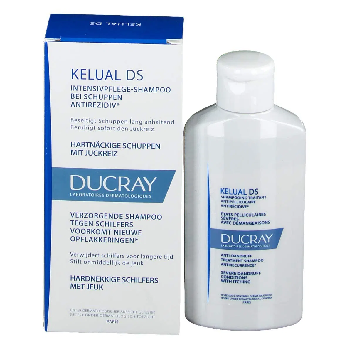 Лечебный шампунь Ducray Kelual DS от дерматита, 2 x 100 мл Ducray