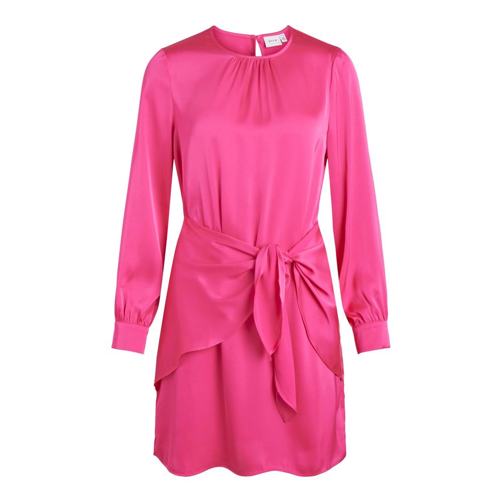 

Розовое платье из полиэстера Vila Clothes