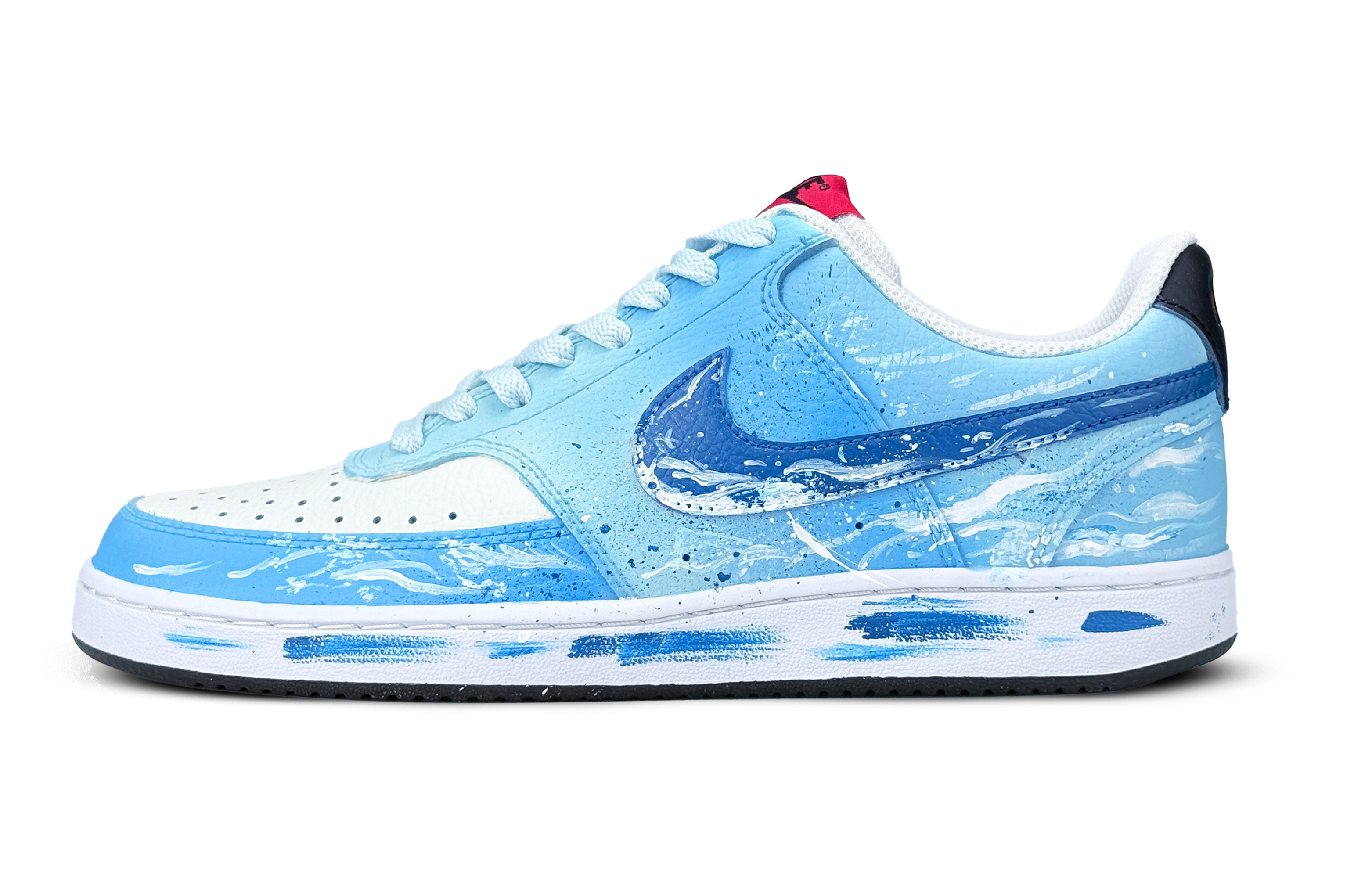 

Nike Кроссовки Court Vision 1 Light Bay с низким верхом, износостойкие, для скейтбординга, синие, мужские