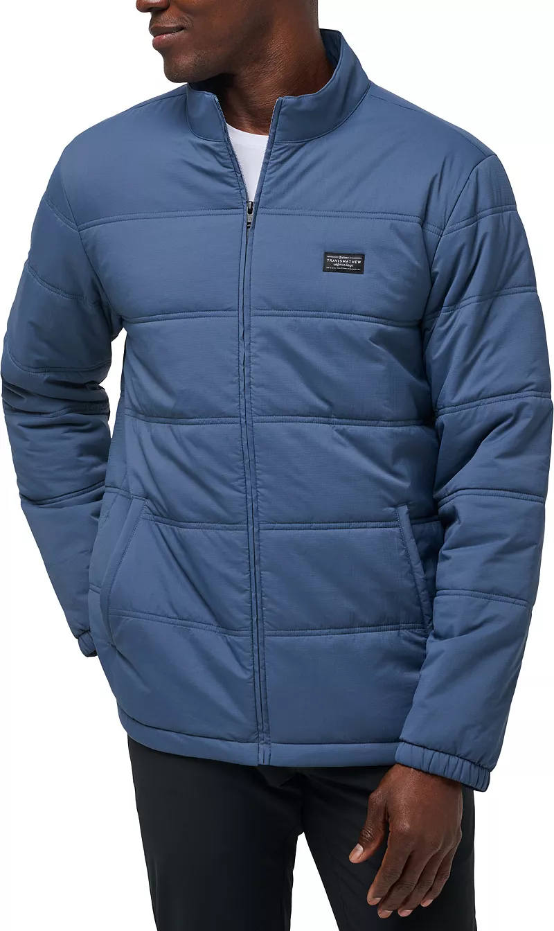 

Мужская куртка-пуховик для гольфа TravisMathew Palisades, темно-синий