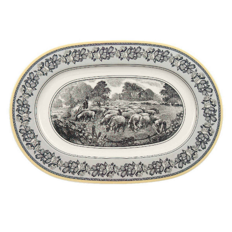 

Тарелка Audun овальная 34 см Villeroy & Boch, белый/желтый/черный