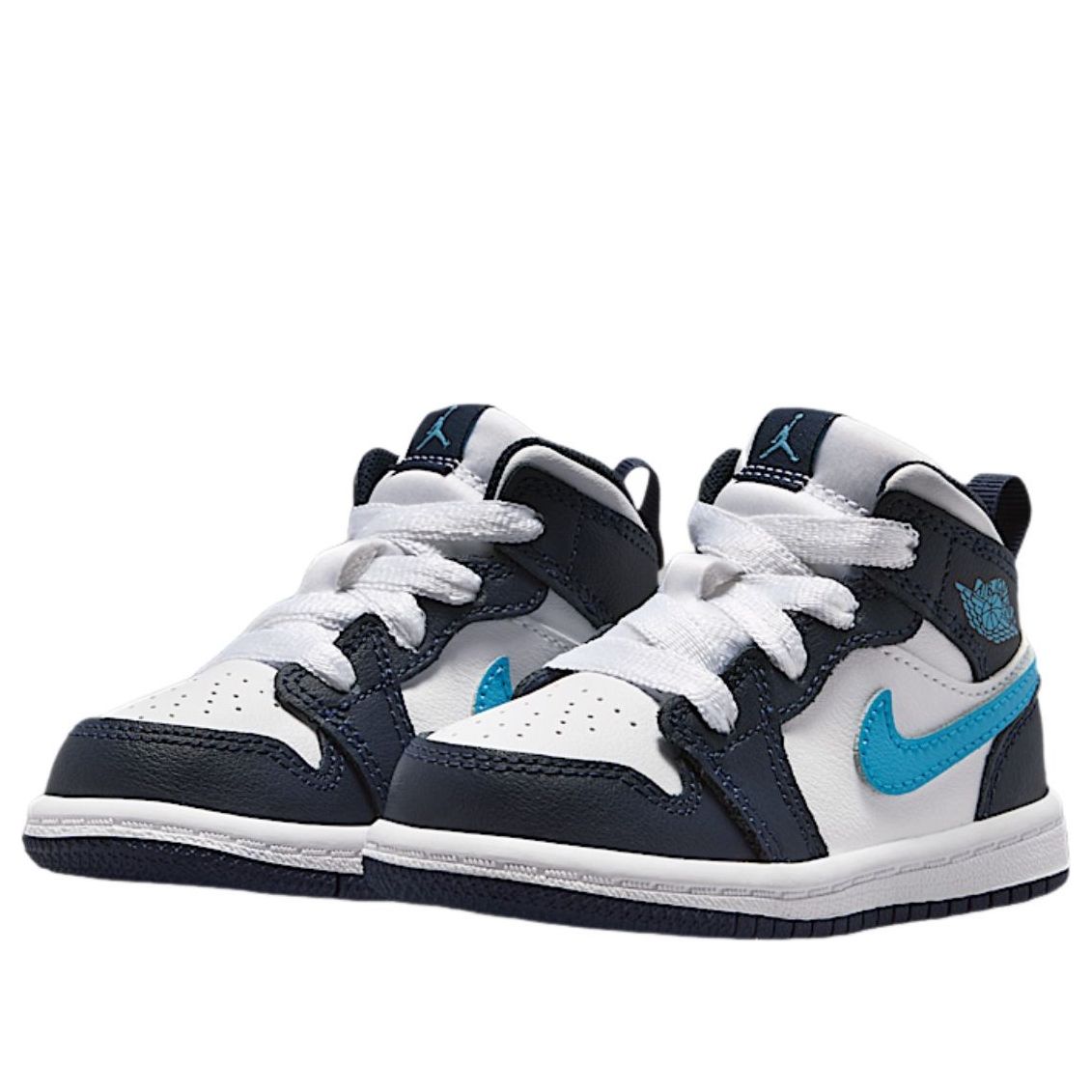 (TD) Air Jordan 1 Mid 'Obsidian Dark Powder Blue' — фото 4