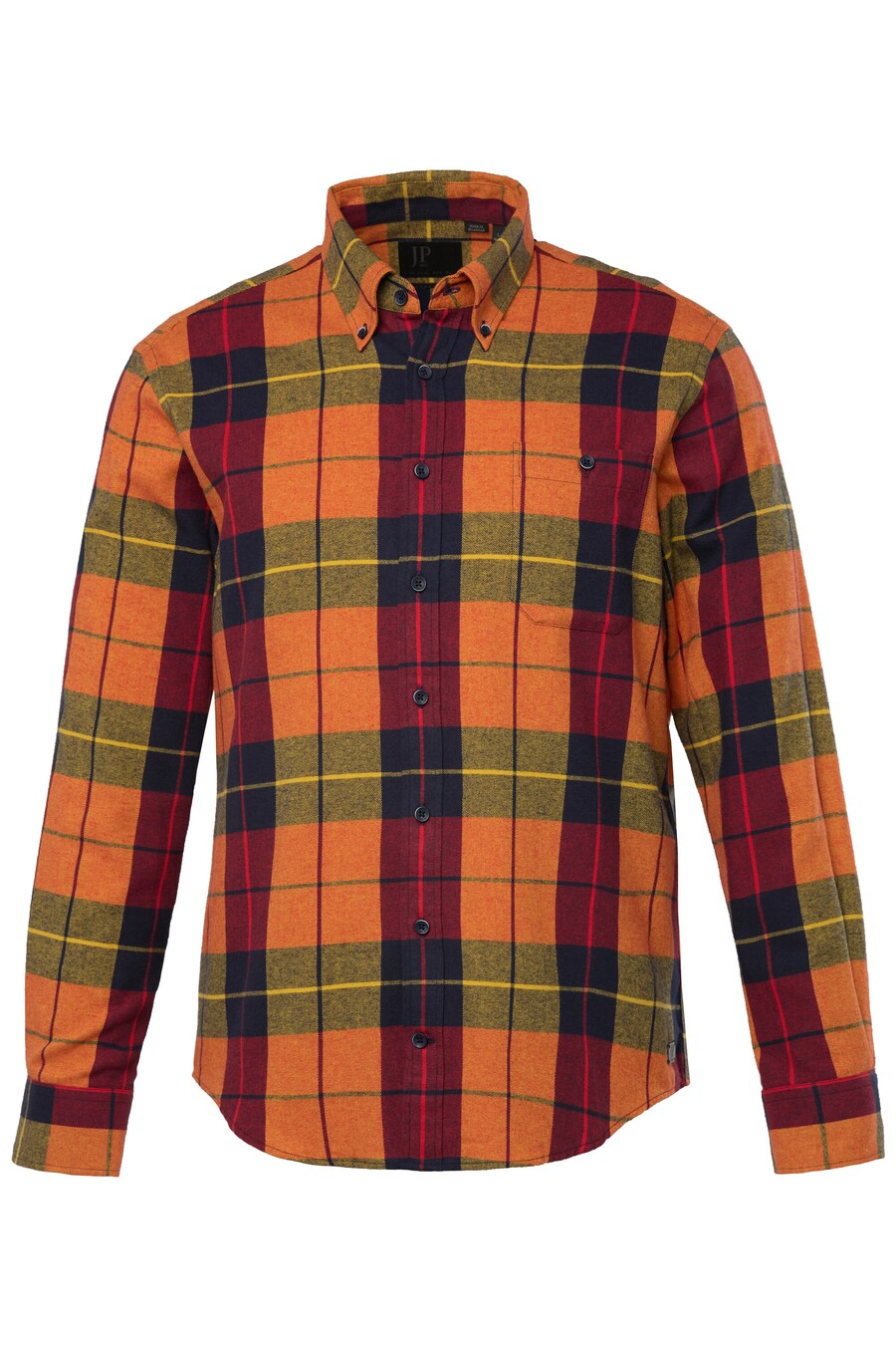 

Рубашка на пуговицах классического кроя JP1880, Dark orange