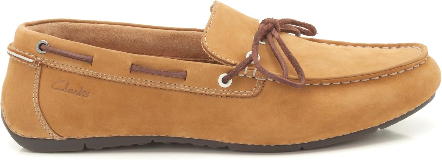 Мокасины мужские Clarks, коричневый — фото 3
