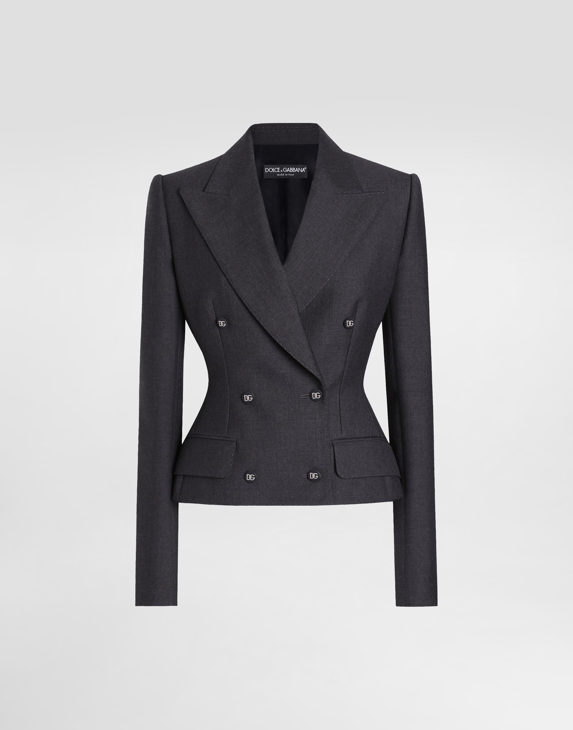 

Двубортный пиджак dolce с пуговицами с логотипом dg Dolce & Gabbana, серый