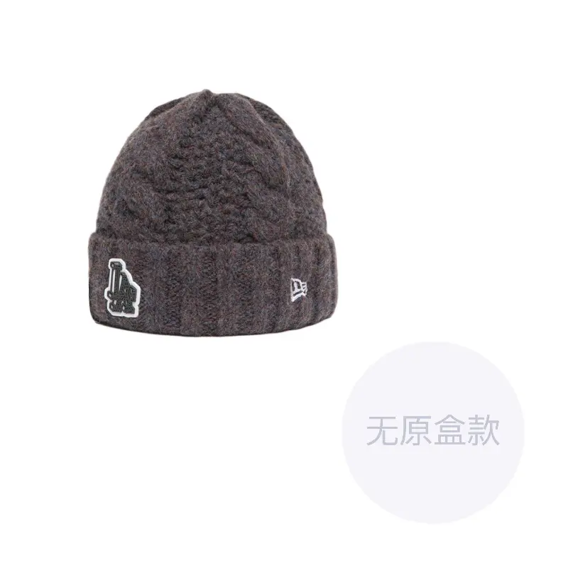 

New Era Акриловая нейлоновая шерстяная унисекс шапка бини коричневая, Brown