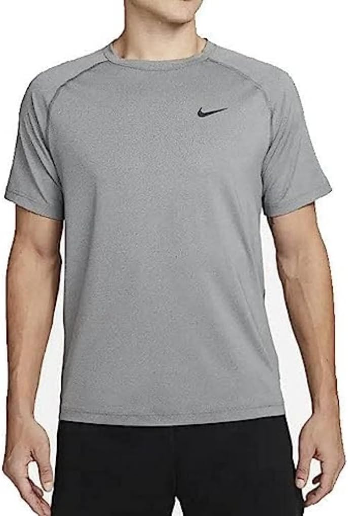 

Мужской фитнес-топ с коротким рукавом Nike Ready Dri, Smoke Grey/Heather/Black