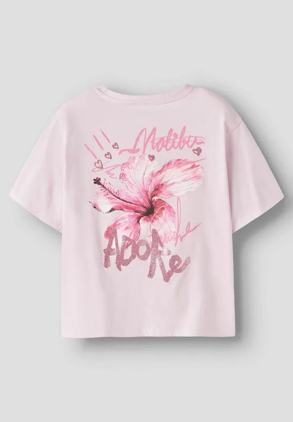 Футболка с принтом в виде блесток Name It, Cradle Pink — фото 2