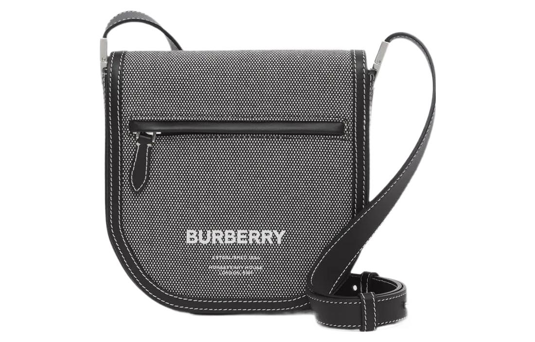 

Burberry Олимпия Миниатюрная мужская наплечная сумка через плечо из телячьей кожи черно-серая