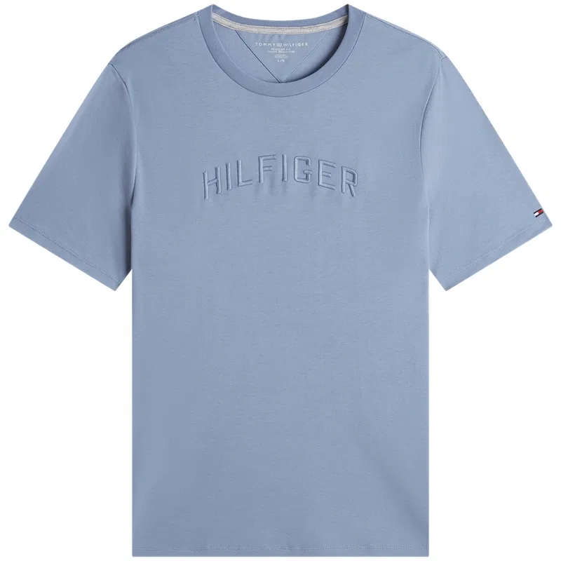 Футболка с круглым вырезом Tommy Hilfiger сине-серый