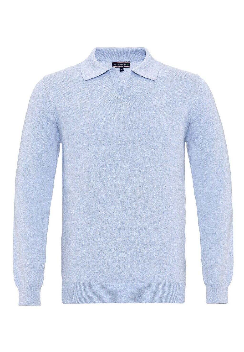 

Топ с длинными рукавами BUTTONLESS OPEN COLLAR Felix Hardy, цвет light blue