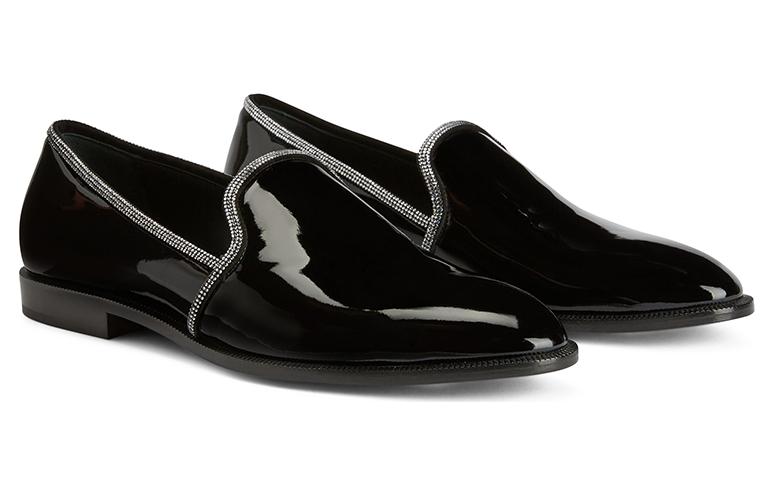 

Ариес Кристаллы кожаные лоферы Giuseppe Zanotti, черный