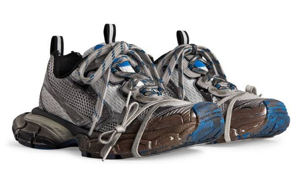 Кроссовки 3xl sneakers 'worn out grey white and blue mesh and polyurethane' Balenciaga, белый — фото 3