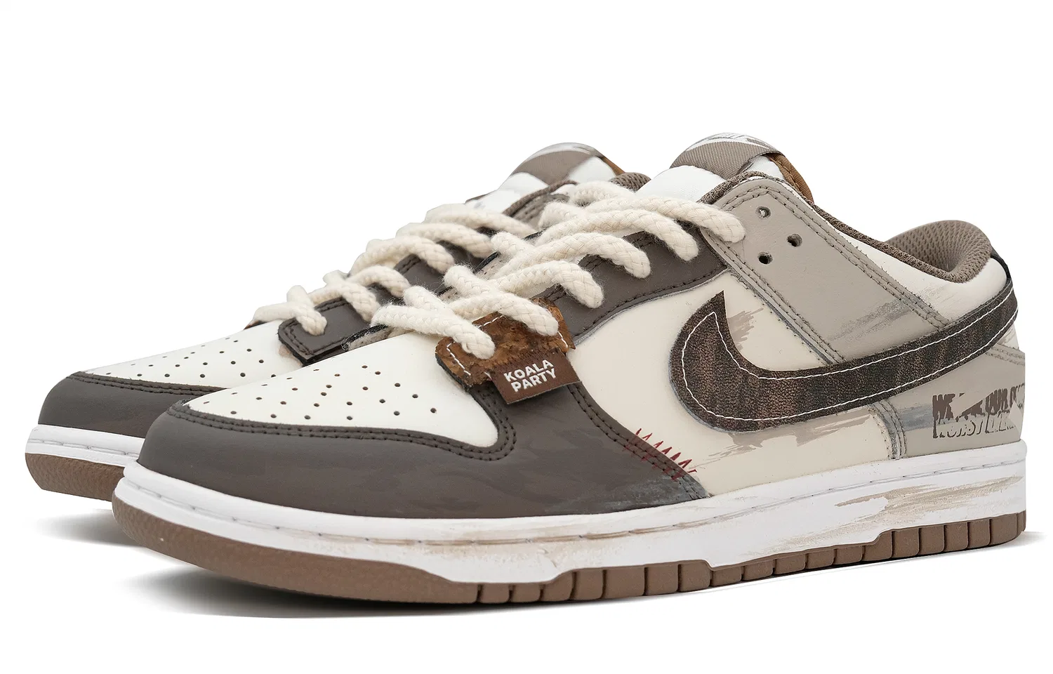 Кроссовки кожаные Nike Dunk Low Umber — фото 4