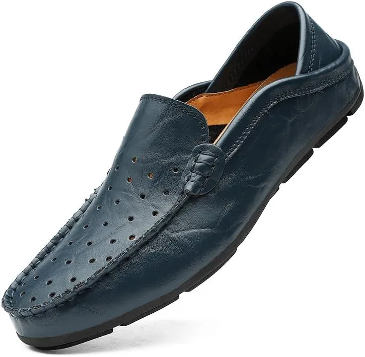 Лоферы кожаные мужские Classic Slip-on, Синий PUGHGAETZF