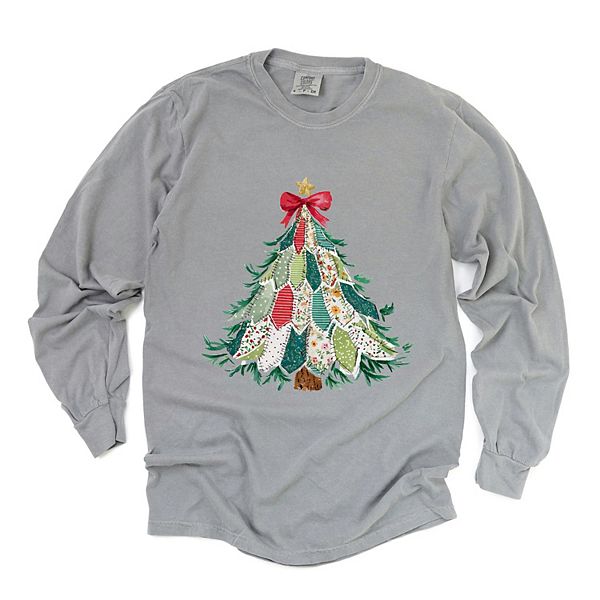 

Футболка с принтом Christmas tree stitched, женская, длинный рукав, garment dyed Simply Sage Market, Grey, Серый, Футболка с принтом Christmas tree stitched, женская, длинный рукав, garment dyed Simply Sage Market, Grey