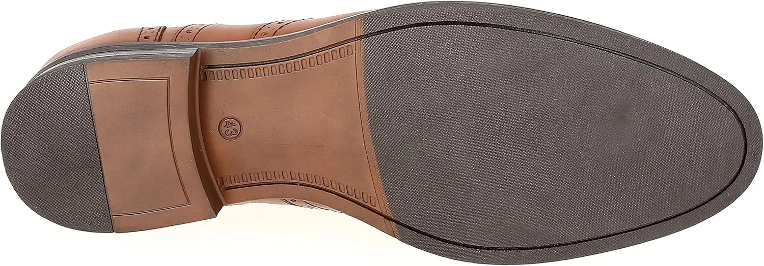 Мужские кожаные туфли Richelieu 3115 коньячного цвета belym, Camel — фото 4