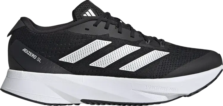 

Кроссовки Adizero SL Wide 'Black White', черный