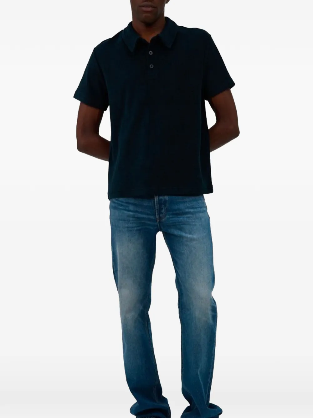 

Поло с короткими рукавами Julian A.P.C., синий