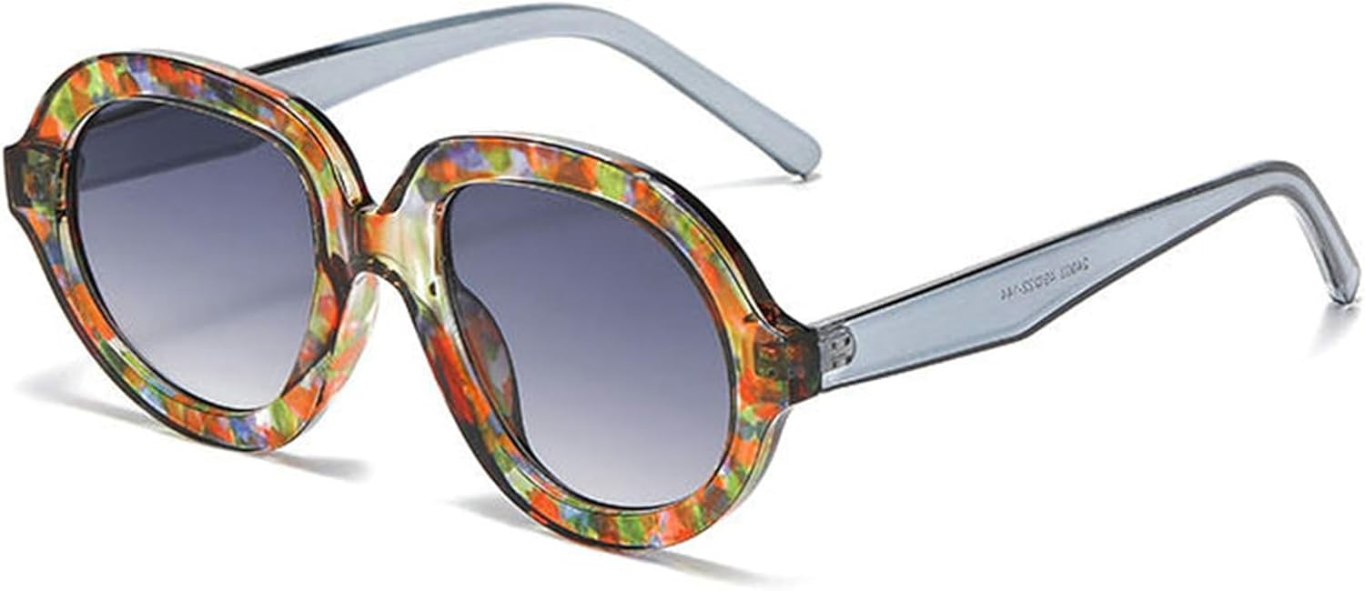 

Солнцезащитные очки COTIA 2025 в уникальном овальном стиле для женщин и мужчин, ретро, ​​с маленькой круглой оправой, модные, для активного отдыха, милые, декоративные, Flower