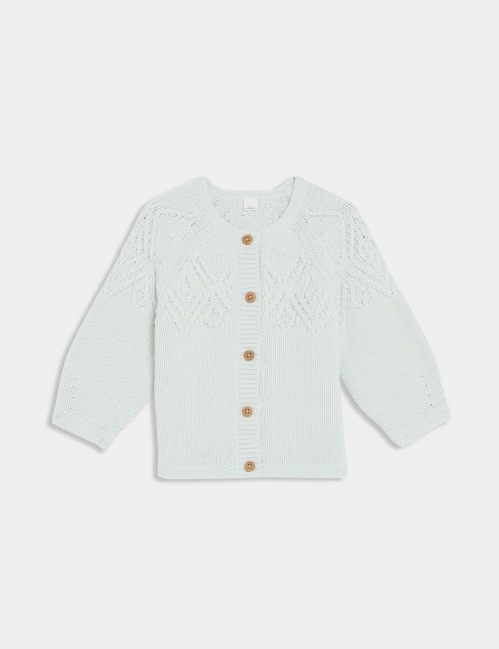 

Кардиган из чистого хлопка с узором Marks & Spencer, цвет Aqua