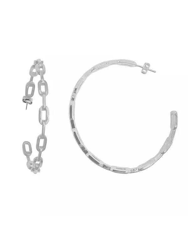 

Серебряные серьги-кольца Adornia, silver