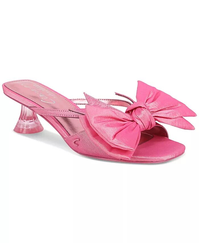 Женские классические босоножки Natalina на каблуке-рюмке с бантом Circus NY by Sam Edelman, розовый