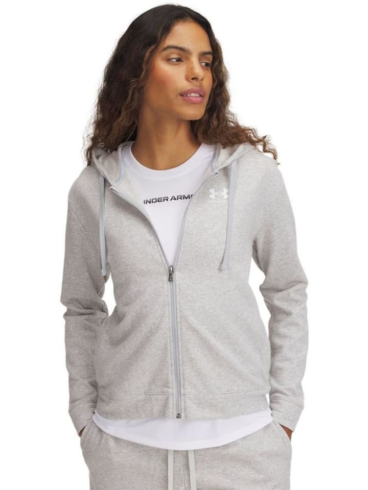 

Under Armour Футболка с длинными рукавами “Rival Terry Full-Zip” серого цвета