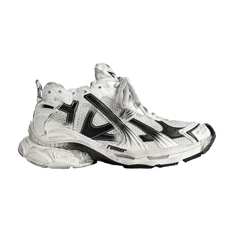 Кроссовки Balenciaga Wmns Runner Sneaker Gradient - White Black, белый