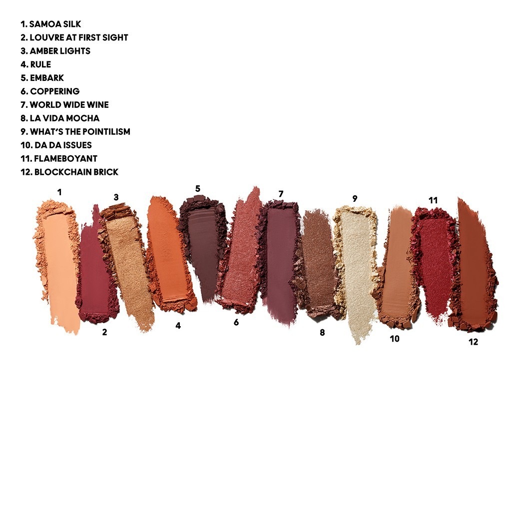 Тени для век hi-fi colour x12 palette Mac, future flame, вес 12.2 гр. — фото 4