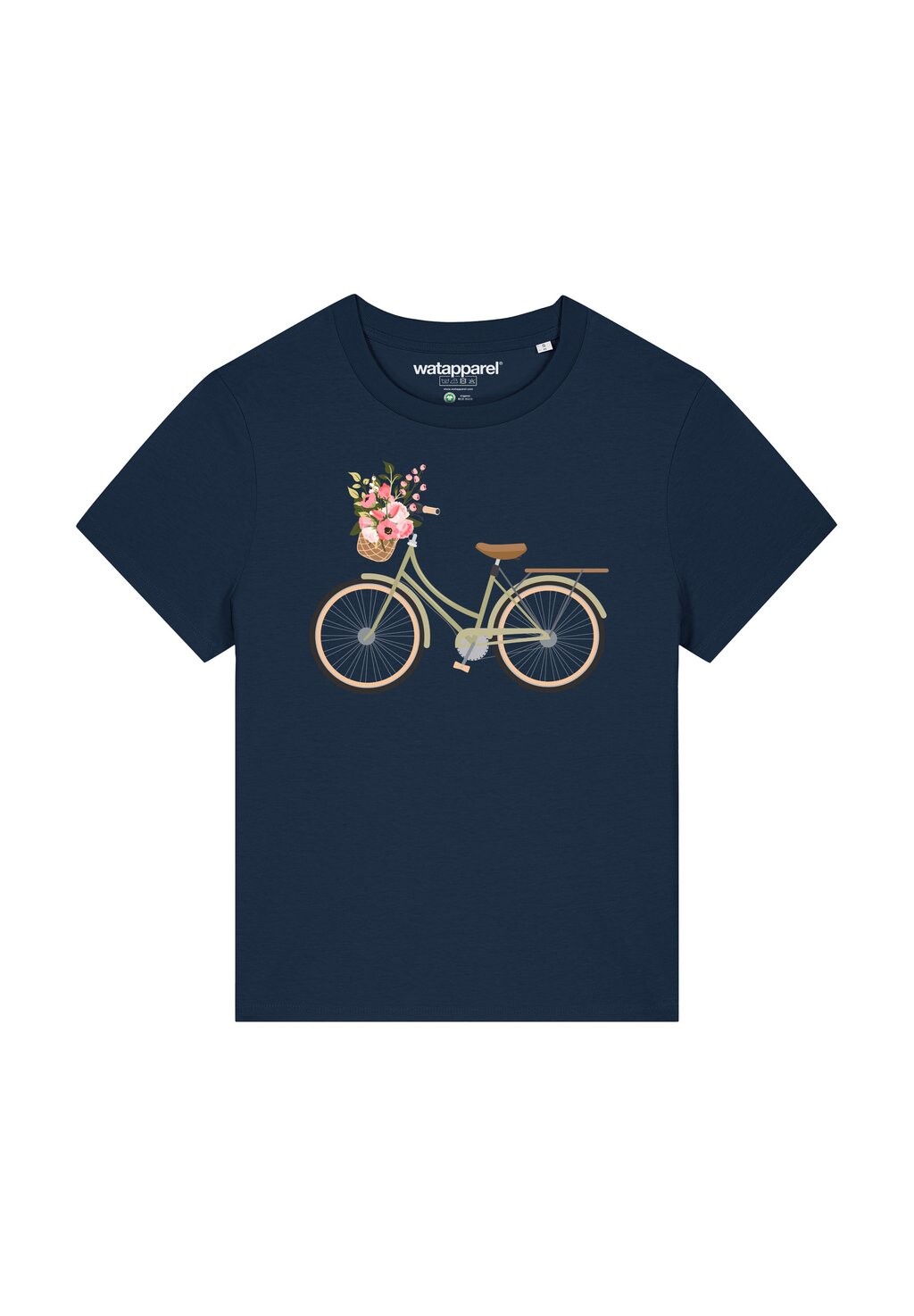 

Футболка с принтом FAHRRAD watapparel, темно-синий