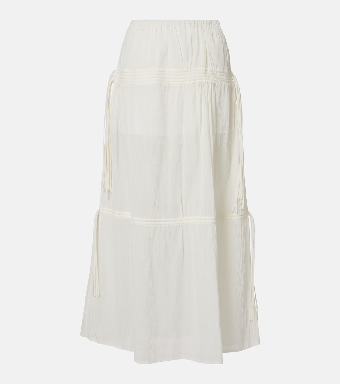 

Хлопковая макси-юбка Toteme, Off-White