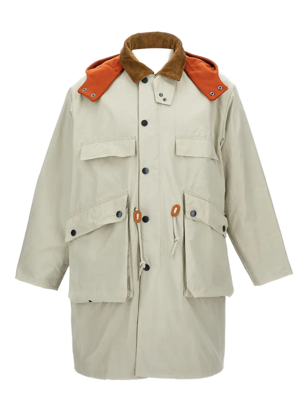 

Парка с несколькими карманами и вельветовым воротником X Kaptain Sunshine Barbour, нейтральный