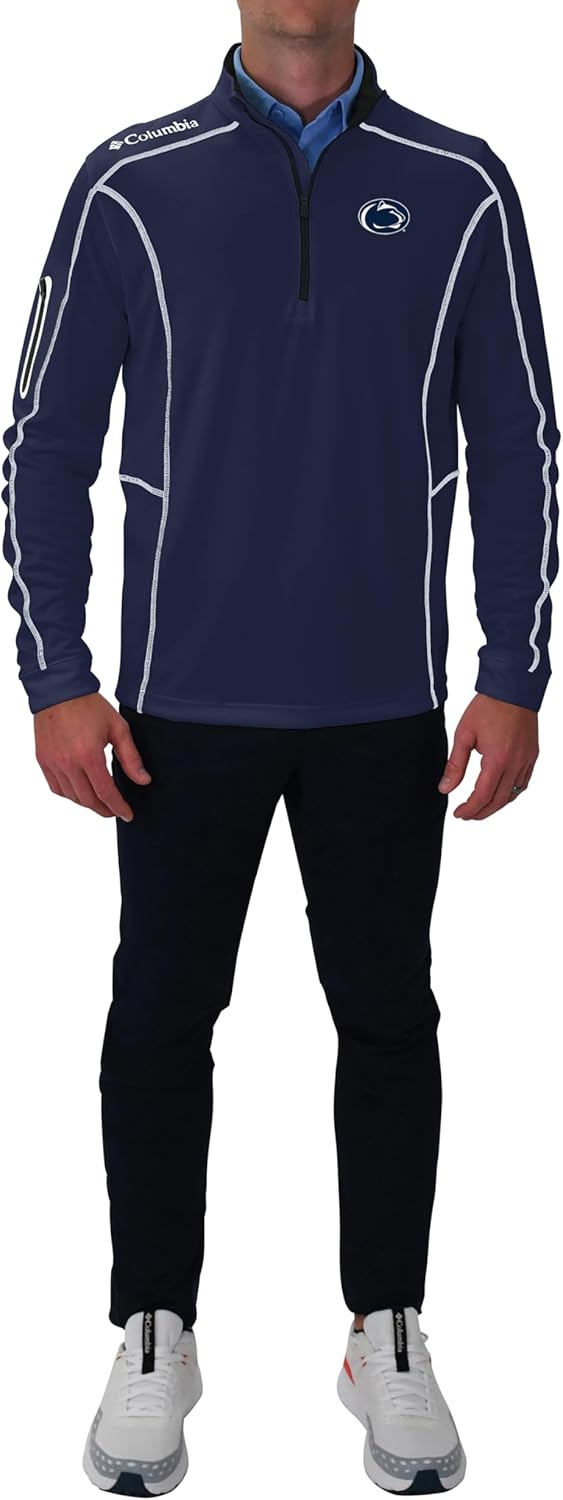 

Columbia Golf мужская толстовка Penn State Univ Shotgun 1/4 Zip, Collegiate Navy, Синий, Columbia Golf мужская толстовка Penn State Univ Shotgun 1/4 Zip, Collegiate Navy