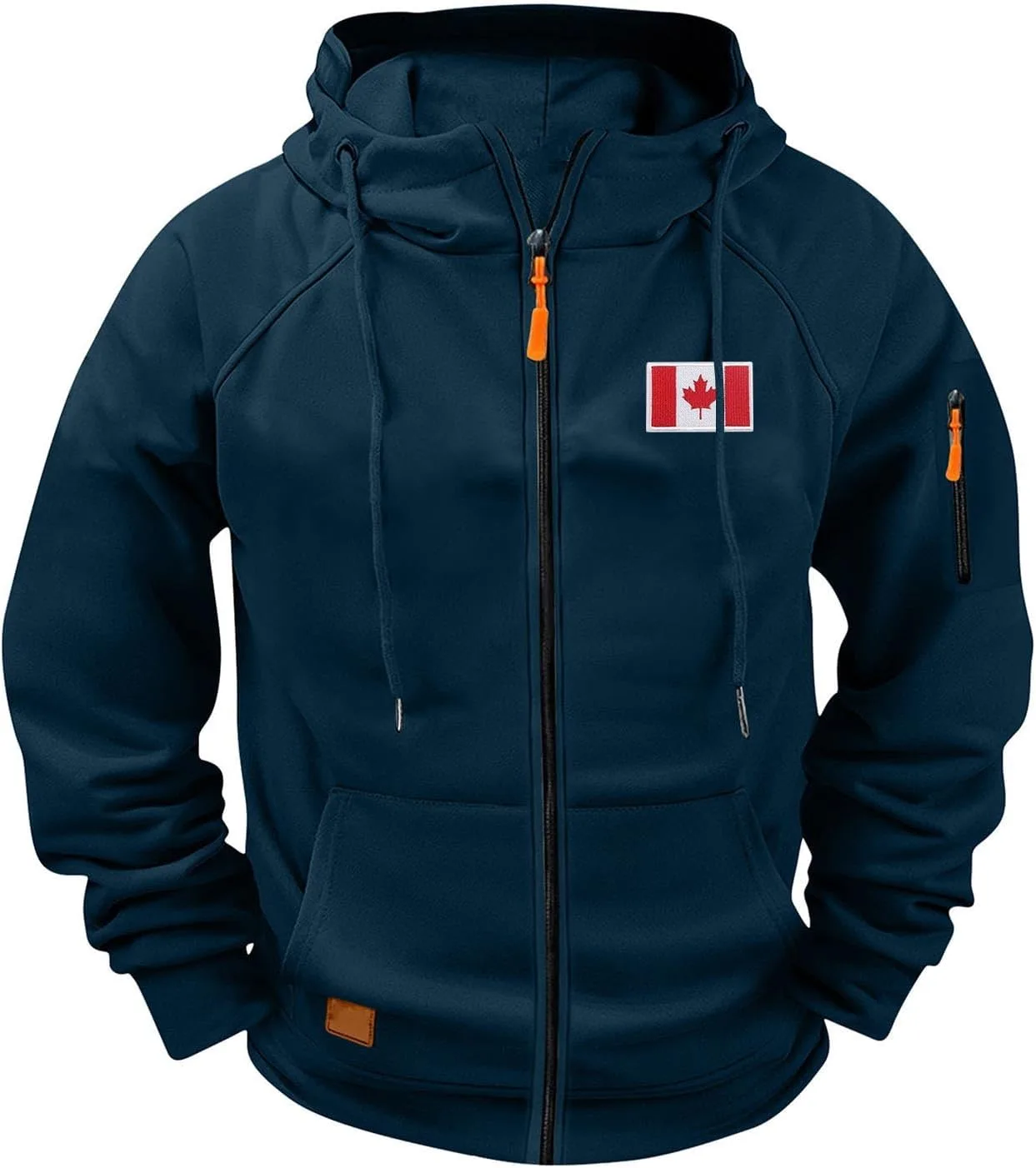 

Мужская худи с капюшоном Canadian Maple Leaf Flag и карманом TXGMNA