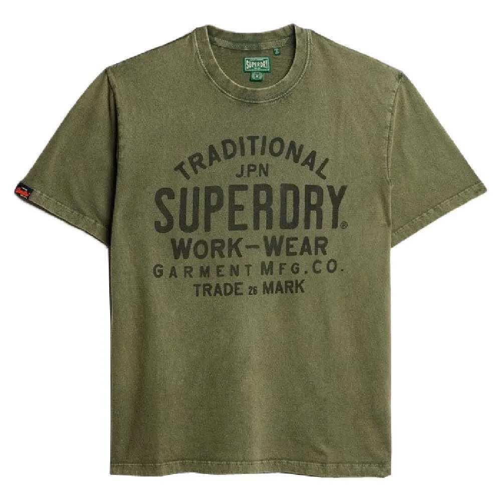 

Футболка с коротким рукавом Superdry Machined Goods Workwear, зеленый