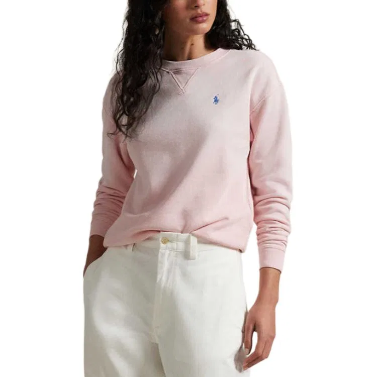 Свитшот с круглым вырезом Polo Ralph Lauren, Pink Sand — фото 4