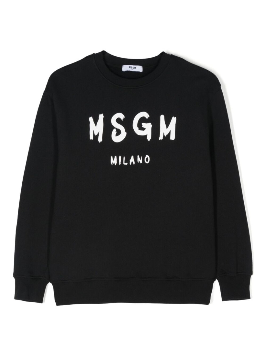 

MSGM Kids хлопковая толстовка с логотипом, черный