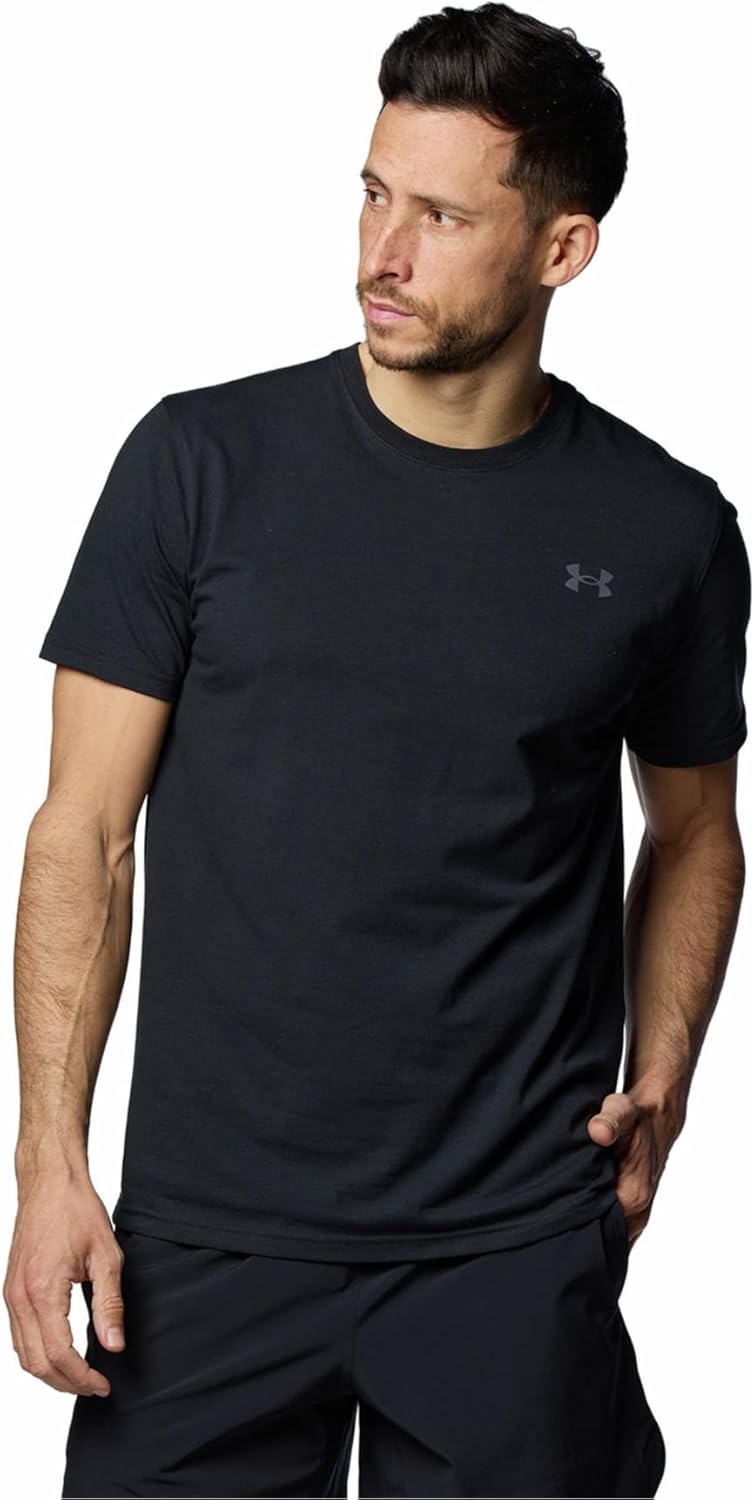 

Мужская тренировочная футболка Under Armour UA Performance из хлопка с коротким рукавом, черный