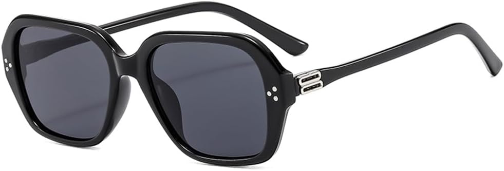 

Женские солнцезащитные очки в маленькой оправе, ретро-стиль, мужские солнцезащитные очки с защитой от УФ-излучения UV400, классический дизайн, универсальные KTUCN, Black Grey