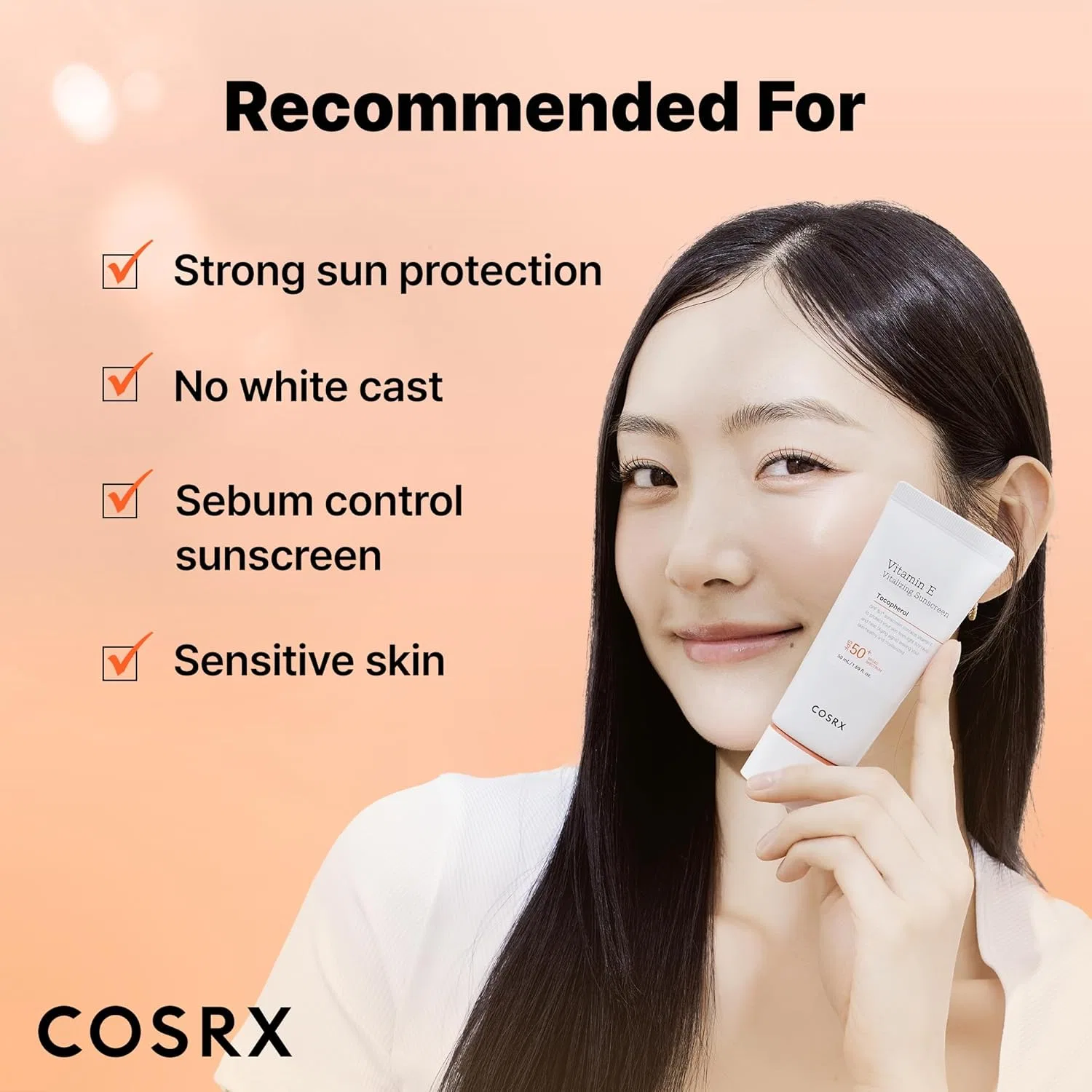Солнцезащитный крем Cosrx Vitamin E Vitalizing Sunscreen SPF 50+ 50 мл Course Rx — фото 4