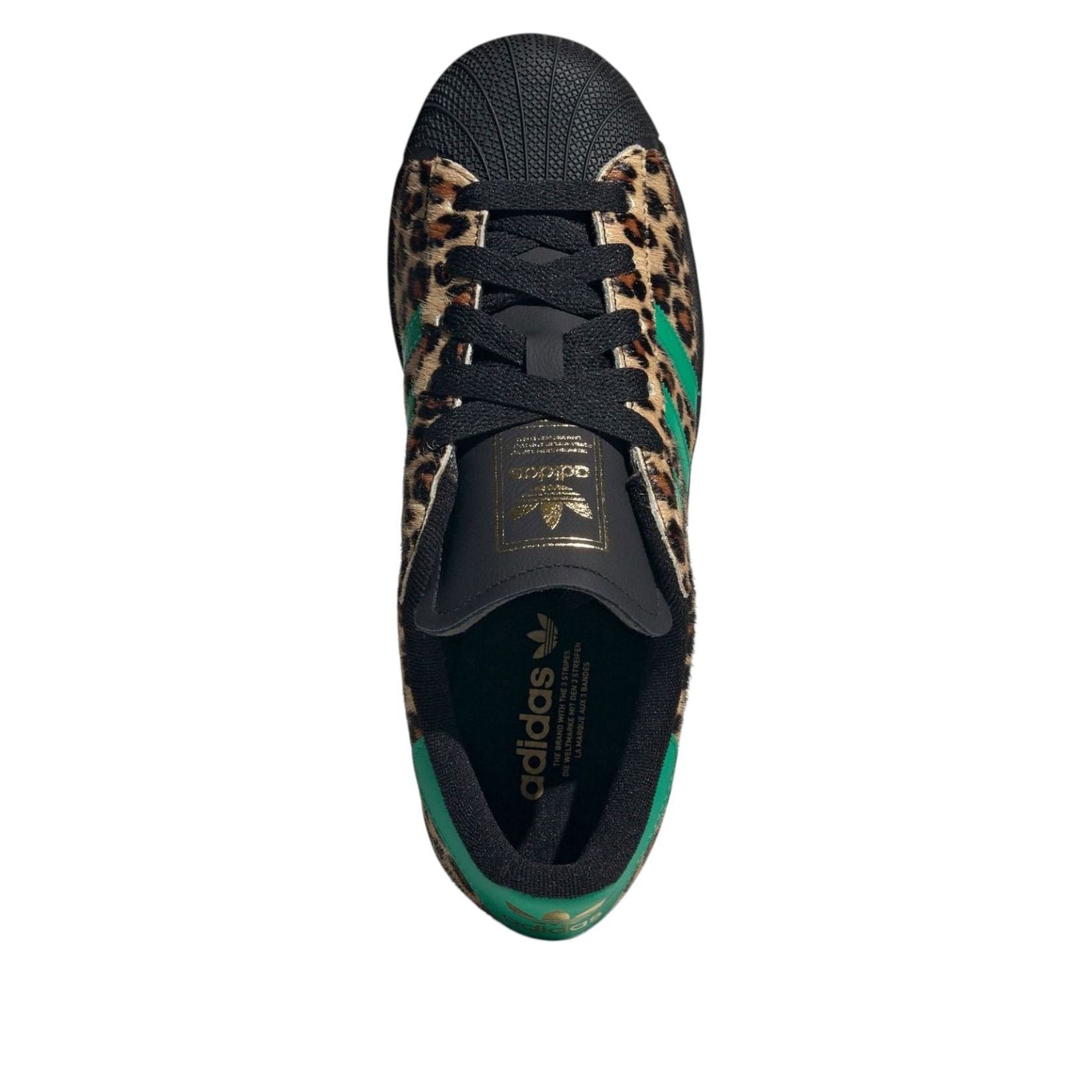 Кроссовки (WMNS) adidas Superstar II 'Black Green Leopard' — фото 4