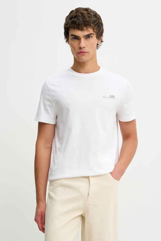 

Хлопковая футболка A.P.C., белый