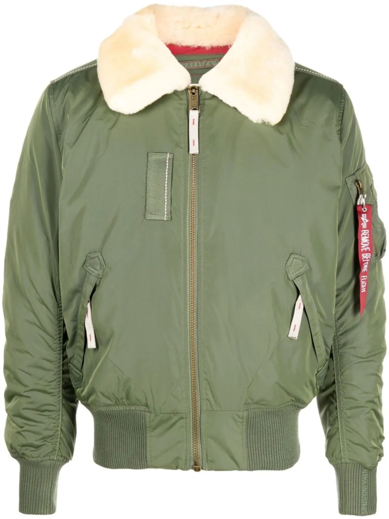 

Alpha Industries куртка Injector III с воротником из овчины, зеленый