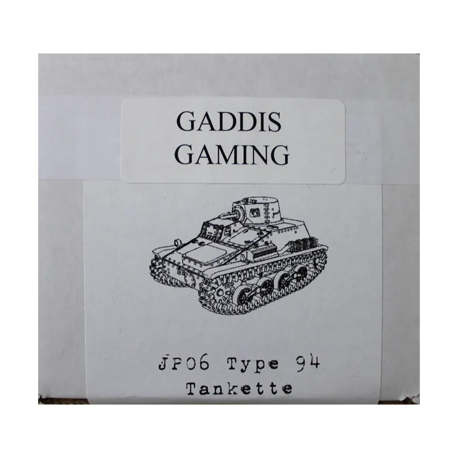 

Японская танкетка Тип 94, WWII Miniatures - Japan - Tanks (28mm)